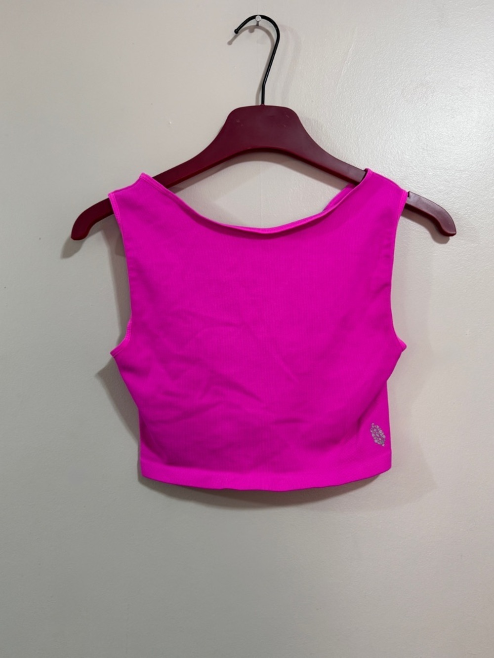 Fuchsia Sleeveless Crop Tank Top